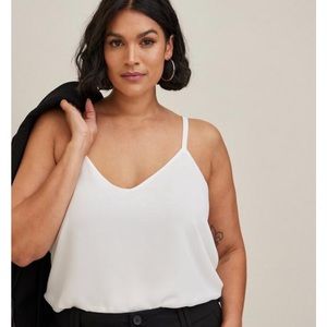 TORRID Sophie Chiffon Swing Cami White 🤍 NWT